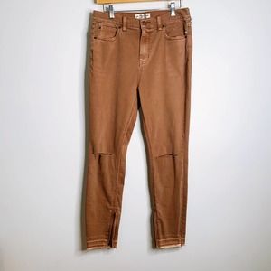 Free People Brown Skinny Jeans